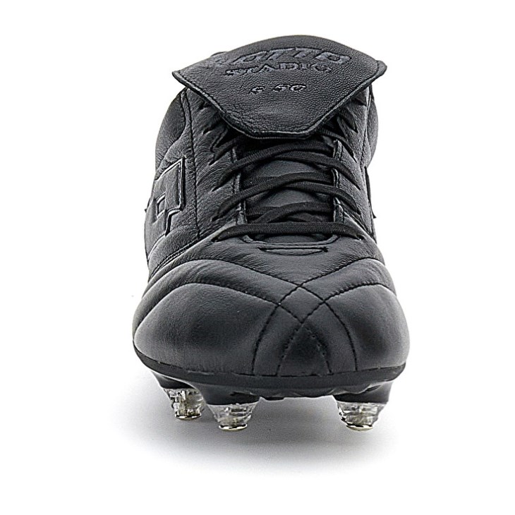 Botas de Futbol Lotto Stadio 200 III SGX 50 Hombre Negras Gris Oscuro | JK183658H6