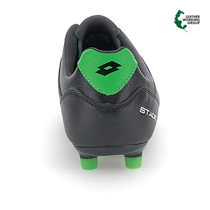 Botas de Futbol Lotto Stadio 300 III FG 50 Hombre Negras Verde | LM599019Y2
