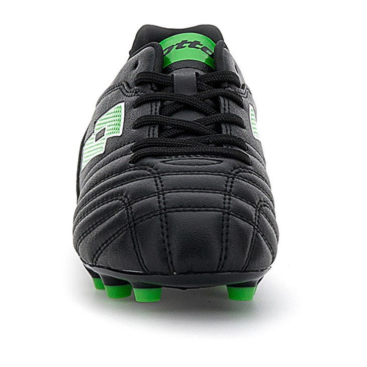 Botas de Futbol Lotto Stadio 705 FG JR Niños Negras Verde | AL548914S1