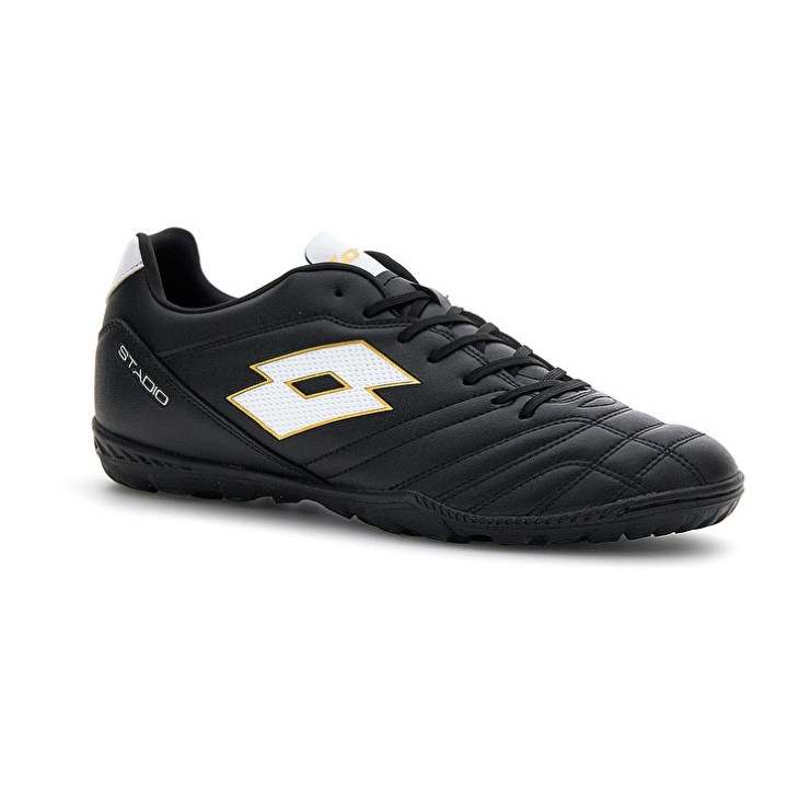 Botas de Futbol Lotto Stadio 705 TF Hombre Negras Blancas | VH814551P8
