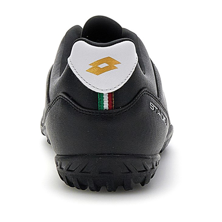 Botas de Futbol Lotto Stadio 705 TF Hombre Negras Blancas | VH814551P8