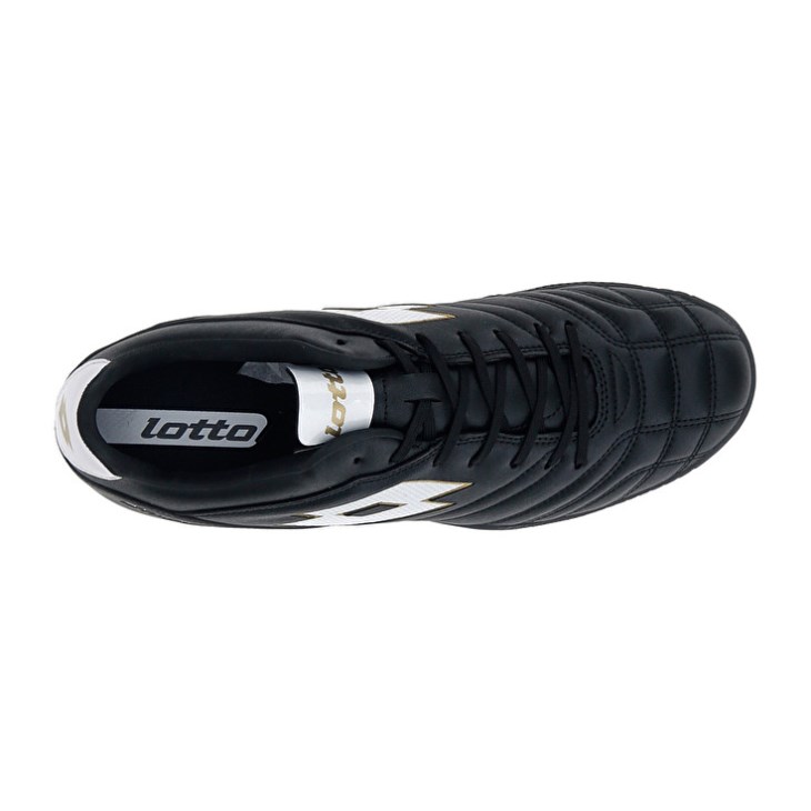 Botas de Futbol Lotto Stadio 705 TF Hombre Negras Blancas | VH814551P8