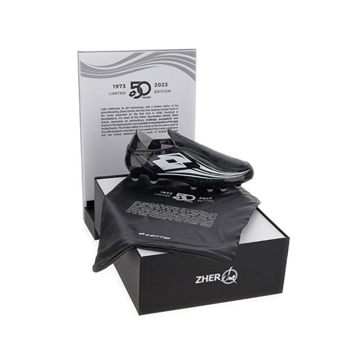 Botas de Futbol Lotto Zhero Gravity Tre OG 50 YRS Hombre Negras | KE514271Q6