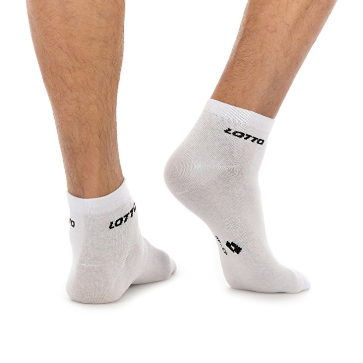 Calcetines Lotto Ankle II Pk3prs Blancas | UD543344X6