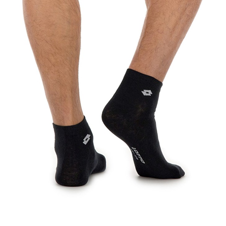 Calcetines Lotto Short Ankle II Pk3prs Sports Negras | SI173517M7