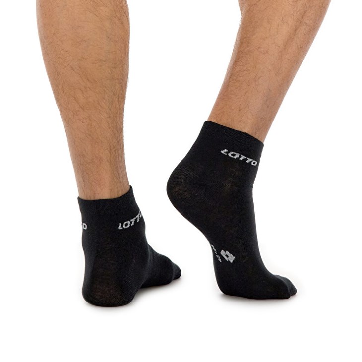 Calcetines Lotto Short Ankle II Pk3prs Sports Negras | SI173517M7