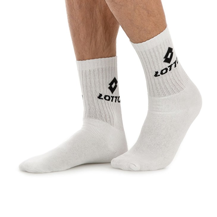 Calcetines Lotto Sports Quarter Pk3 Blancas | WP791979G9