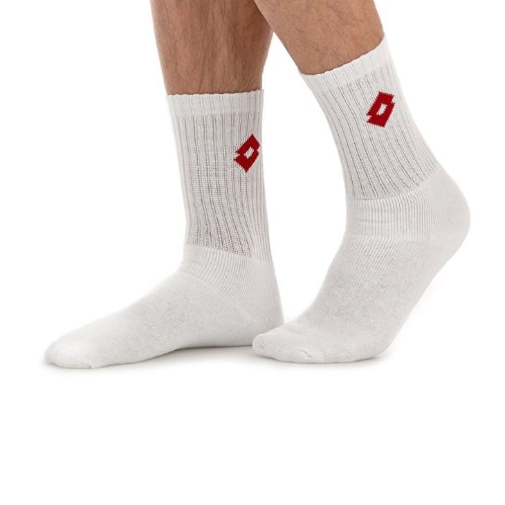 Calcetines Lotto Sports Quarter Pk3 Blancas | WP791979G9