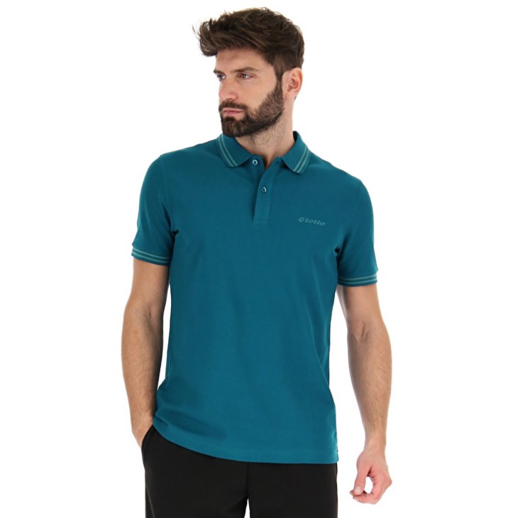 Camisa Polo Lotto Polo Classica Hombre Azules Azules | QT996979P4