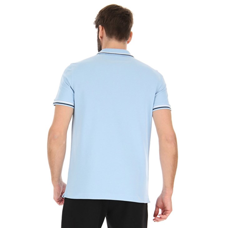 Camisa Polo Lotto Polo Classica Hombre Azules Blancas | ON982028T9