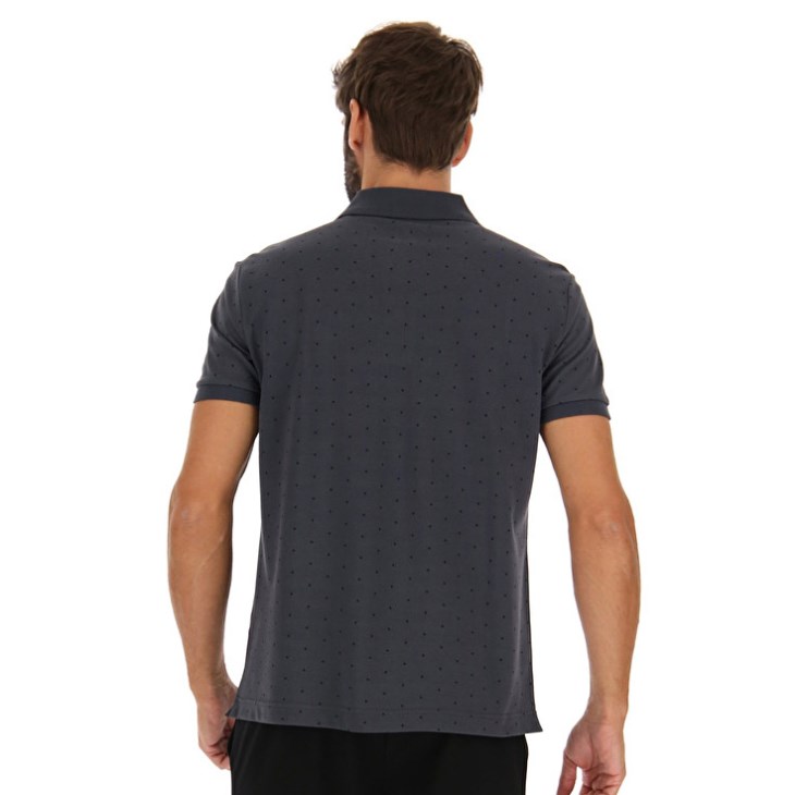 Camisa Polo Lotto Polo Elba II PQ Hombre Negras | CY022162Z3