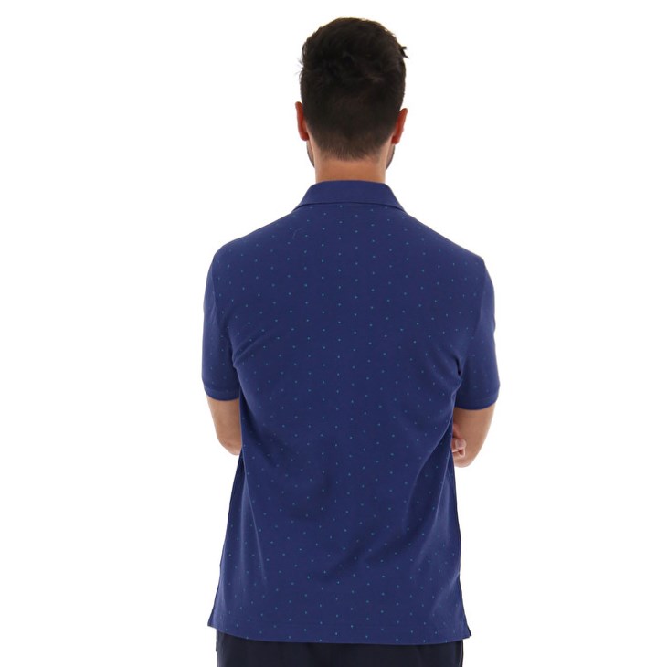 Camisa Polo Lotto Polo Elba II PQ Hombre Azules | XP100370Z8
