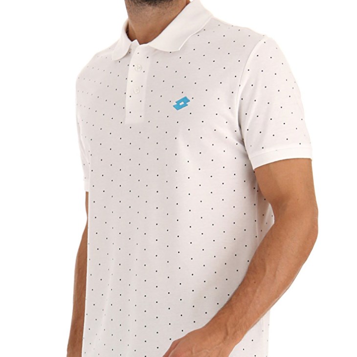 Camisa Polo Lotto Polo Elba II PQ Hombre Blancas | CF435083T0