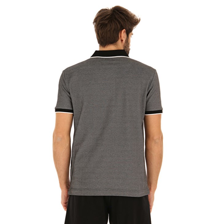 Camisa Polo Lotto Polo Firenze PQ Hombre Negras | QQ636643P8