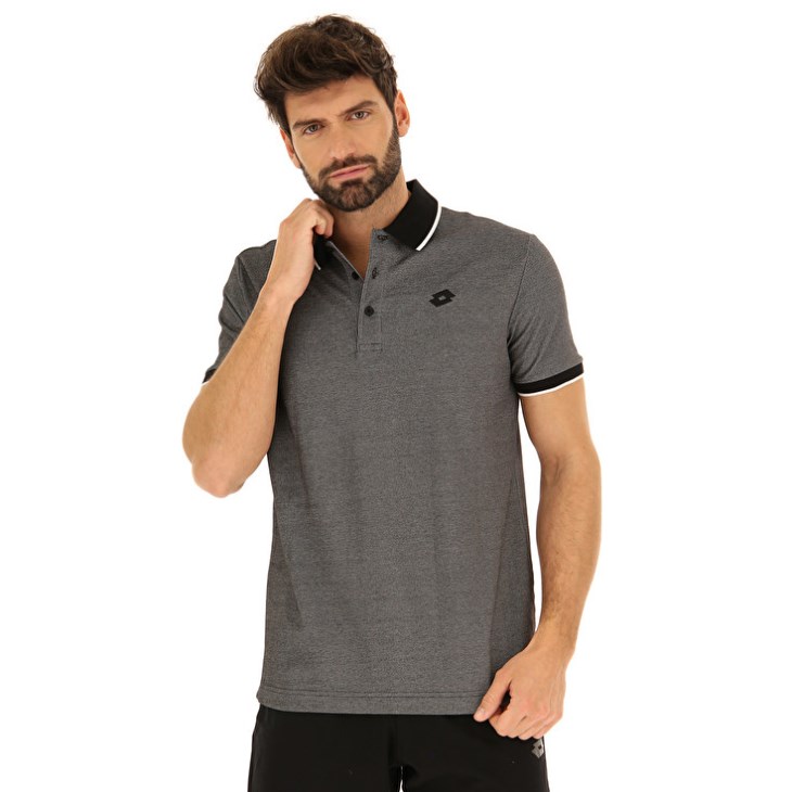 Camisa Polo Lotto Polo Firenze PQ Hombre Negras | QQ636643P8