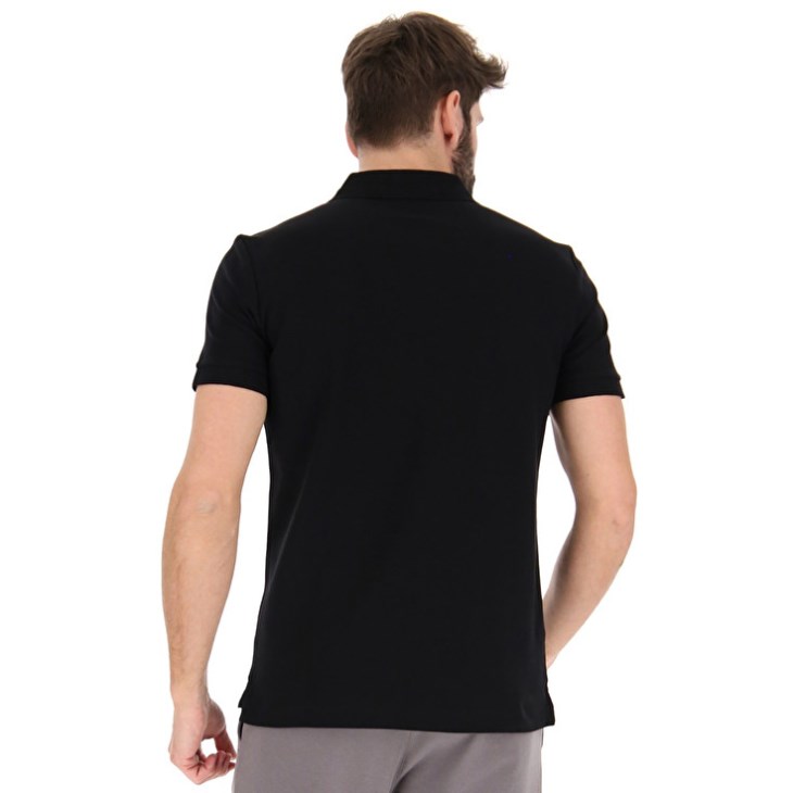 Camisa Polo Lotto Sports Capri III Hombre Negras | QL755455W7