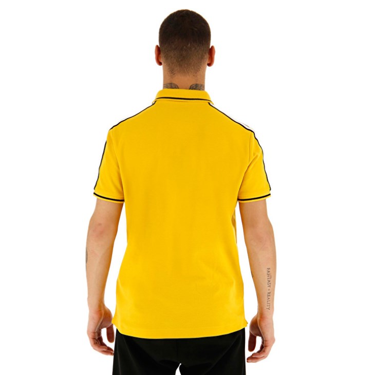 Camisa Polo Lotto Sports Lipari PQ Hombre Amarillo | IX214751P7
