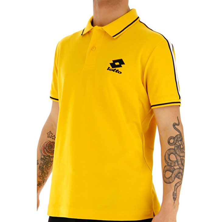 Camisa Polo Lotto Sports Lipari PQ Hombre Amarillo | IX214751P7