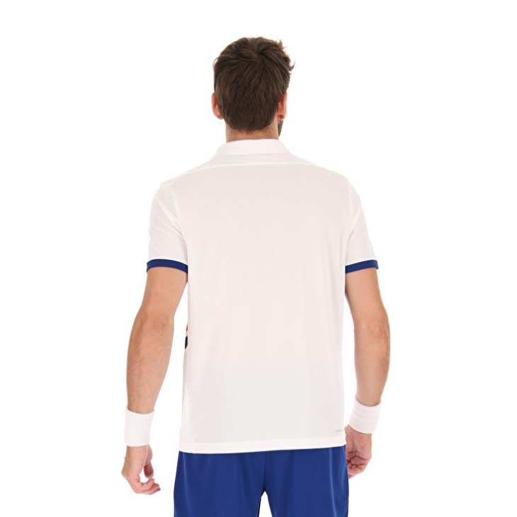 Camisa Polo Lotto Squadra III Hombre Blancas | TT767776V3