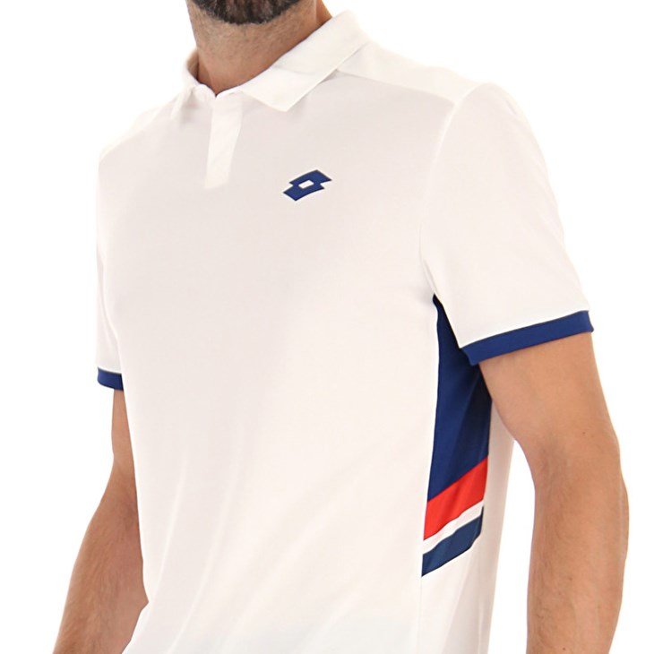 Camisa Polo Lotto Squadra III Hombre Blancas | TT767776V3