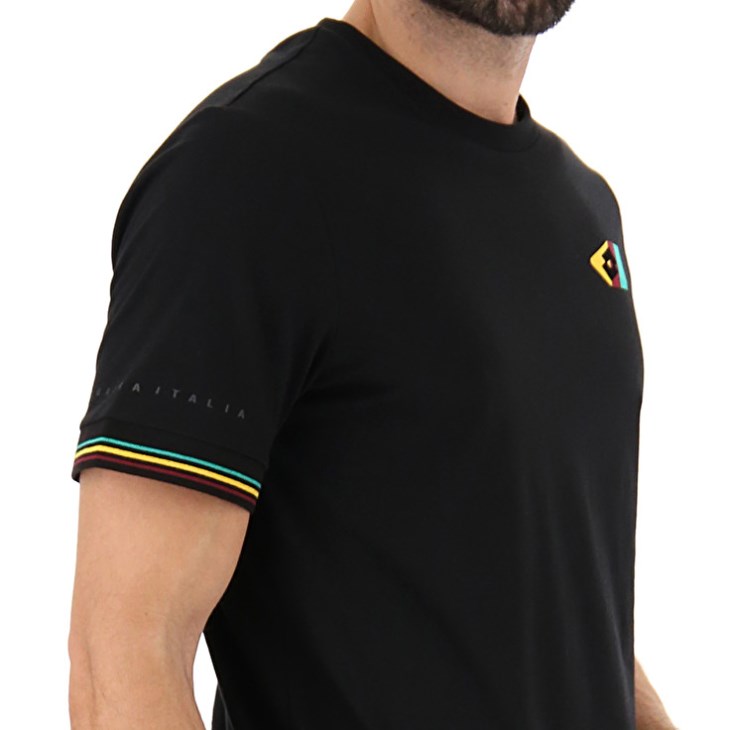 Camiseta Lotto Athletica Classic V Hombre Negras | FV934393R6