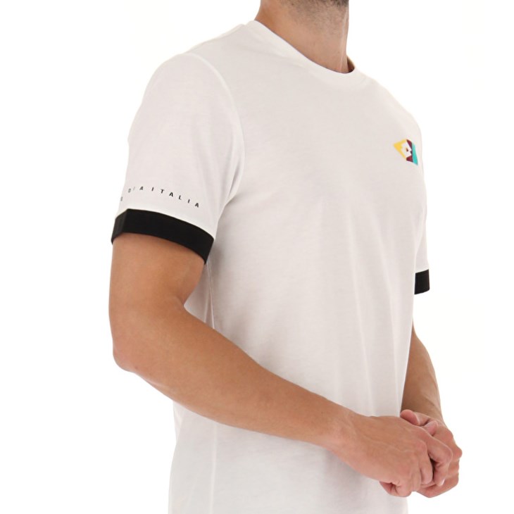 Camiseta Lotto Athletica Classic V Hombre Blancas | QQ422302N3