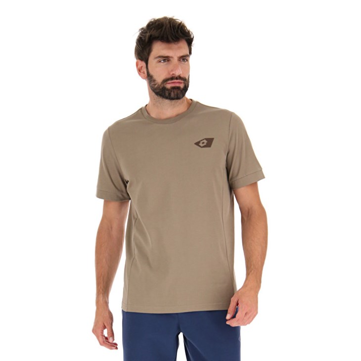 Camiseta Lotto Athletica Due VI Hombre Beige | EI618851S7