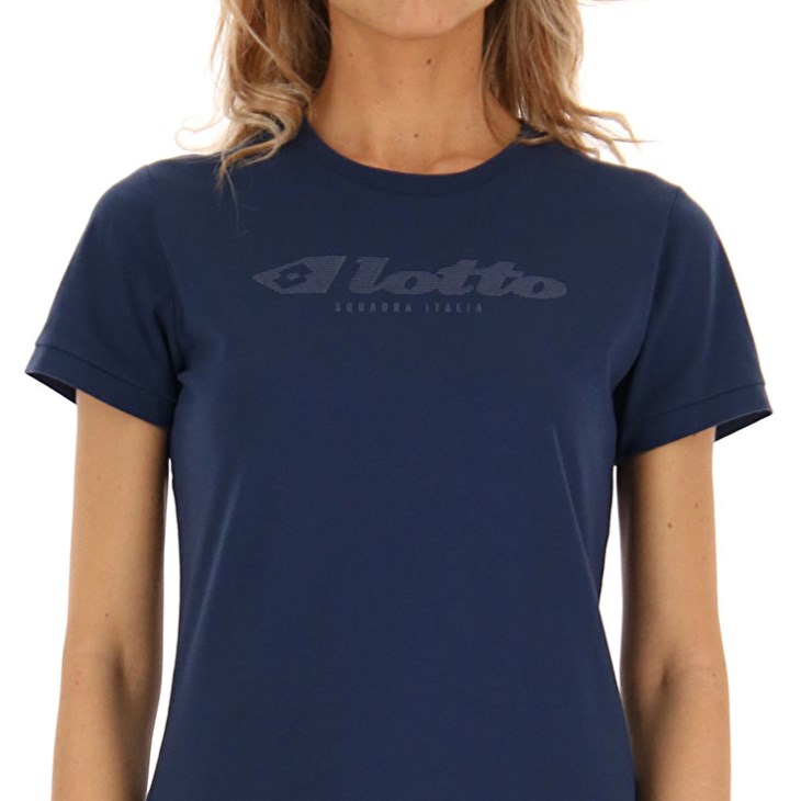 Camiseta Lotto Athletica Due W VI Mujer Azul Marino Azules | KT861986F6
