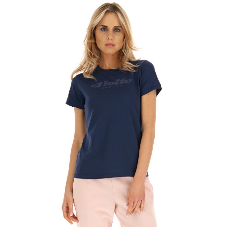 Camiseta Lotto Athletica Due W VI Mujer Azul Marino Azules | KT861986F6