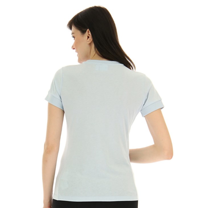 Camiseta Lotto Athletica Due W V Mujer Azules Claro | BS502540X0