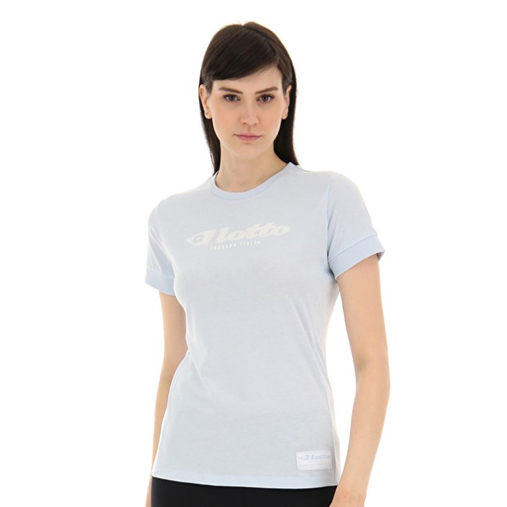 Camiseta Lotto Athletica Due W V Mujer Azules Claro | BS502540X0