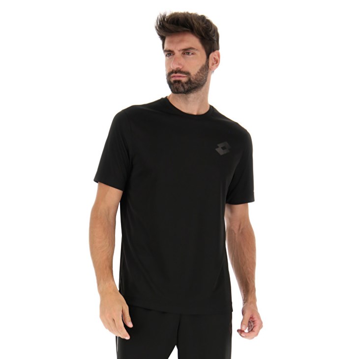 Camiseta Lotto MSP II Hombre Negras | PJ661706F6