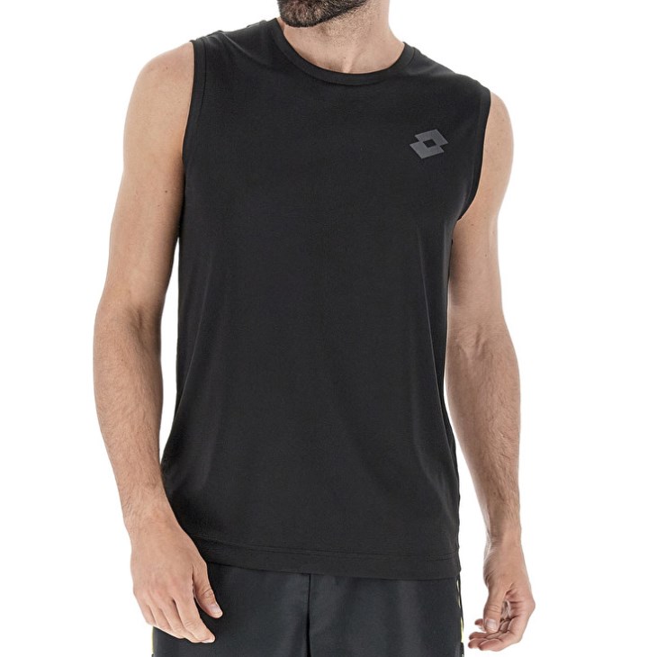 Camiseta Lotto MSP SL II Hombre Negras | CE010761B6