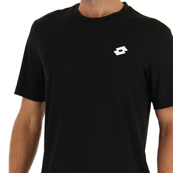 Camiseta Lotto MSP Sports Zip Hombre Negras | XP060546U8