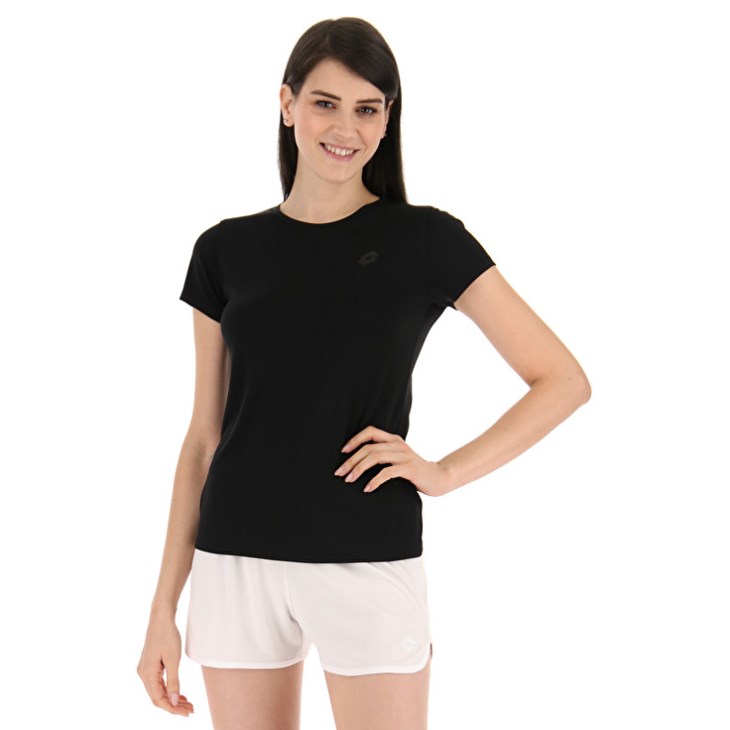 Camiseta Lotto MSP W Mujer Negras | BI464786Q2