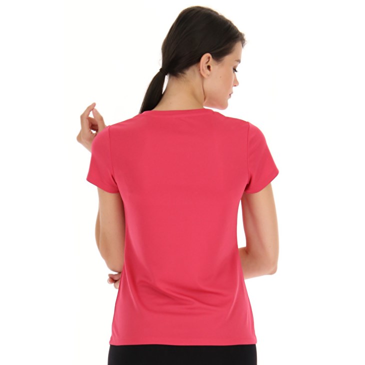 Camiseta Lotto MSP W Sports Zip Mujer Rosas | IH172007W7
