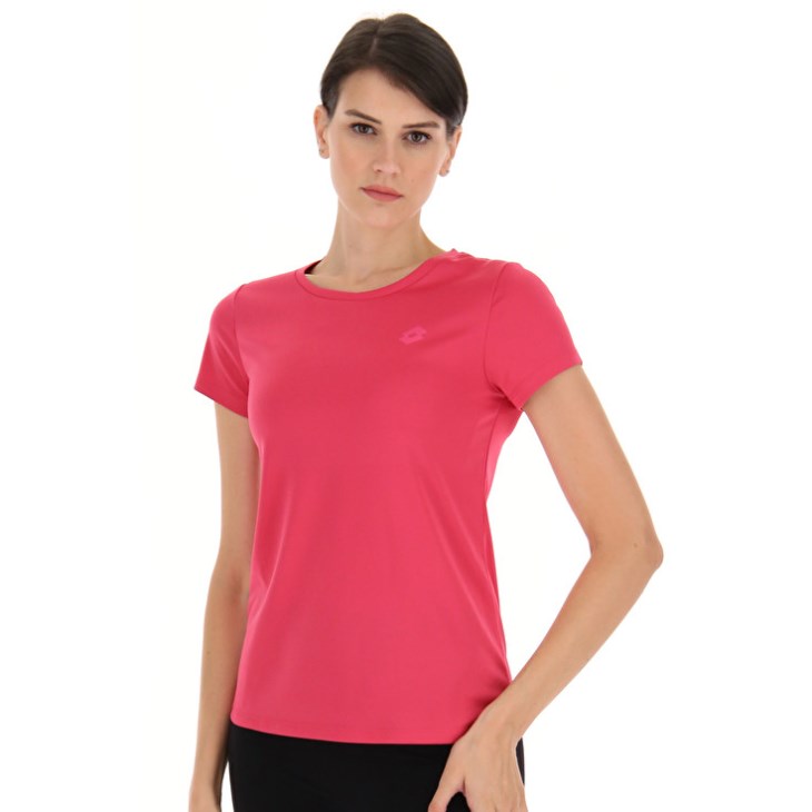 Camiseta Lotto MSP W Sports Zip Mujer Rosas | IH172007W7
