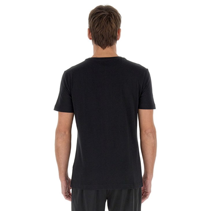 Camiseta Lotto Monza Elite JS Hombre Negras | GE644844G4