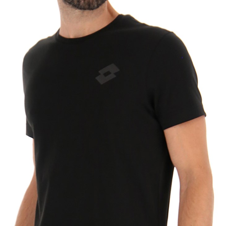 Camiseta Lotto Msc II Hombre Negras | QB463116Z4