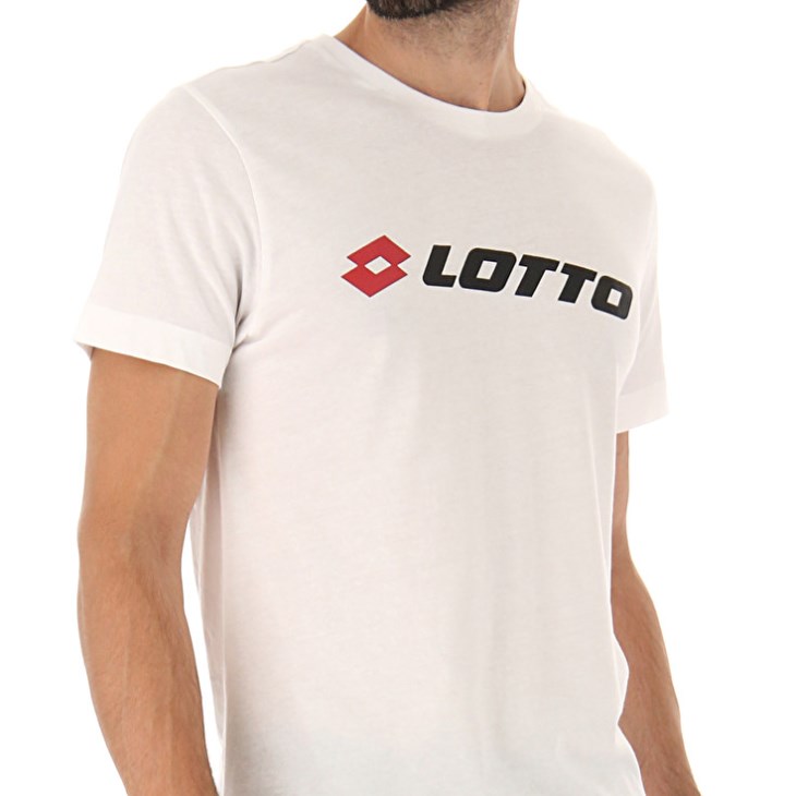Camiseta Lotto Msc II Logo Hombre Blancas | NB693129Z7