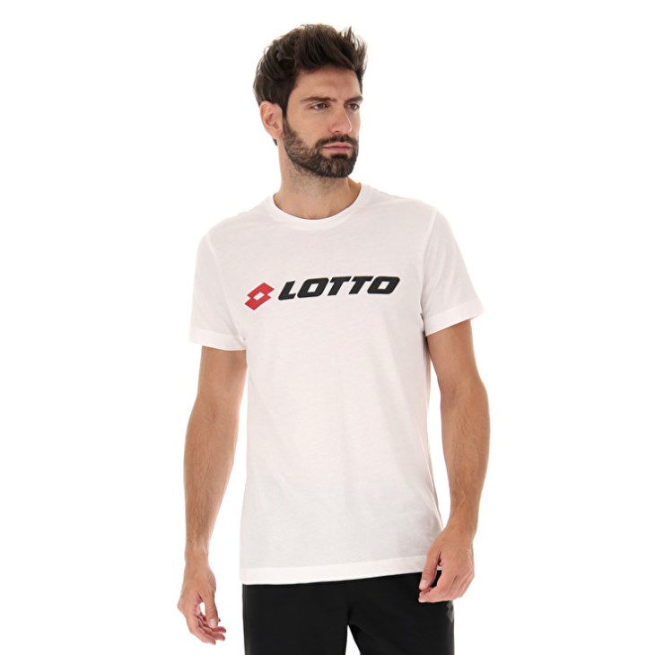 Camiseta Lotto Msc II Logo Hombre Blancas | NB693129Z7