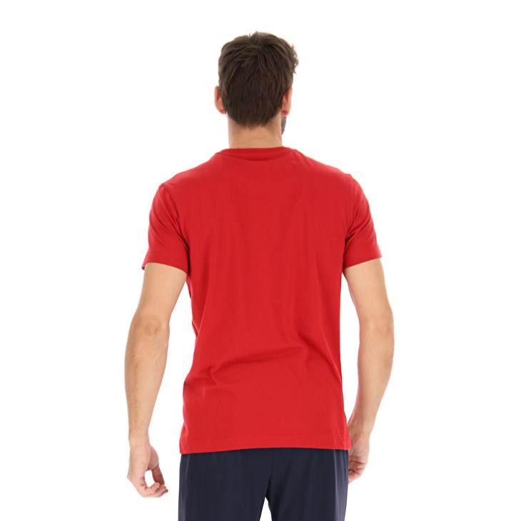 Camiseta Lotto Msc II Logo Hombre Rojas | AI971867W1