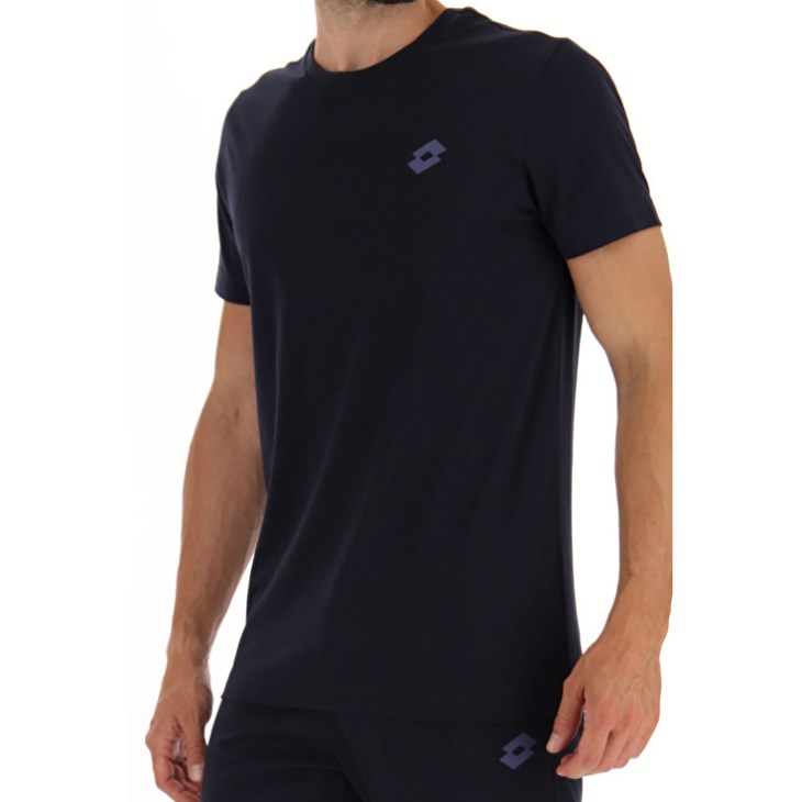 Camiseta Lotto Msc Sports Zip Hombre Azul Marino Azules | XZ352635Z1