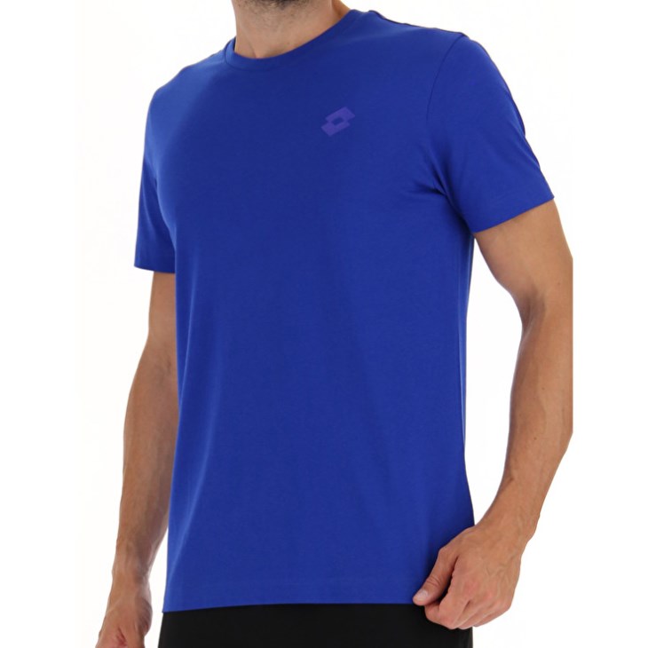 Camiseta Lotto Msc Sports Zip Hombre Azul Real Azules | MY921402L1