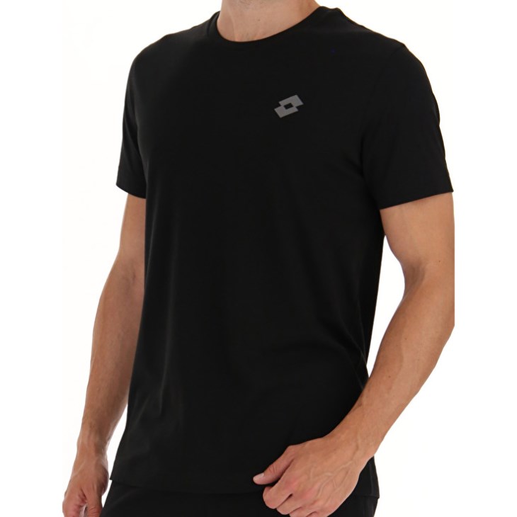 Camiseta Lotto Msc Sports Zip Hombre Negras | WN471467S7