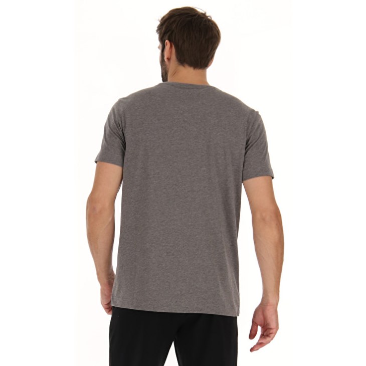 Camiseta Lotto Msc Sports Zip MEL Hombre Gris | PG960096Y0