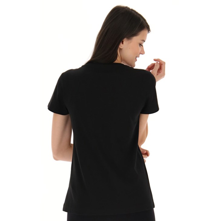 Camiseta Lotto Msc W Mujer Negras | ON510631A5