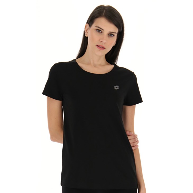 Camiseta Lotto Msc W Mujer Negras | ON510631A5