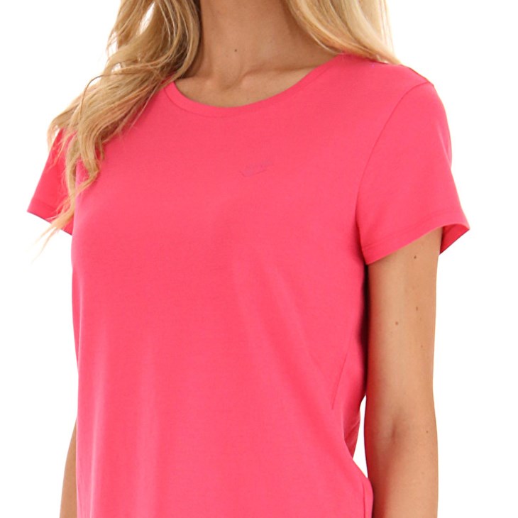 Camiseta Lotto Msc W Mujer Rosas | EG469086Z9