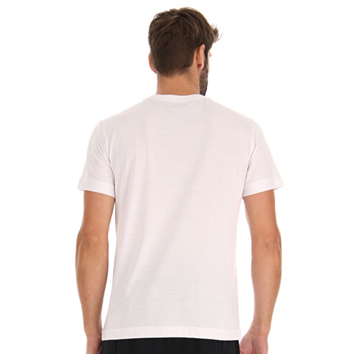 Camiseta Lotto Smart III Sports Zip Hombre Blancas | UF228782I7